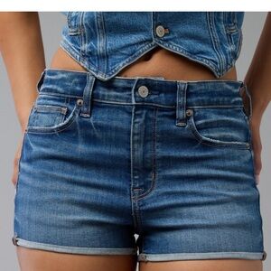 American Eagle Outfitters Women's Next Level Hi Rise Shortie Shorts